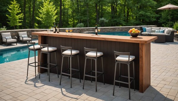 Le bar mange debout extérieur qui sublime votre espace extérieur